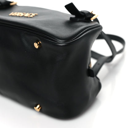 Versace Lambskin Bowling Bag Black 9 of 9