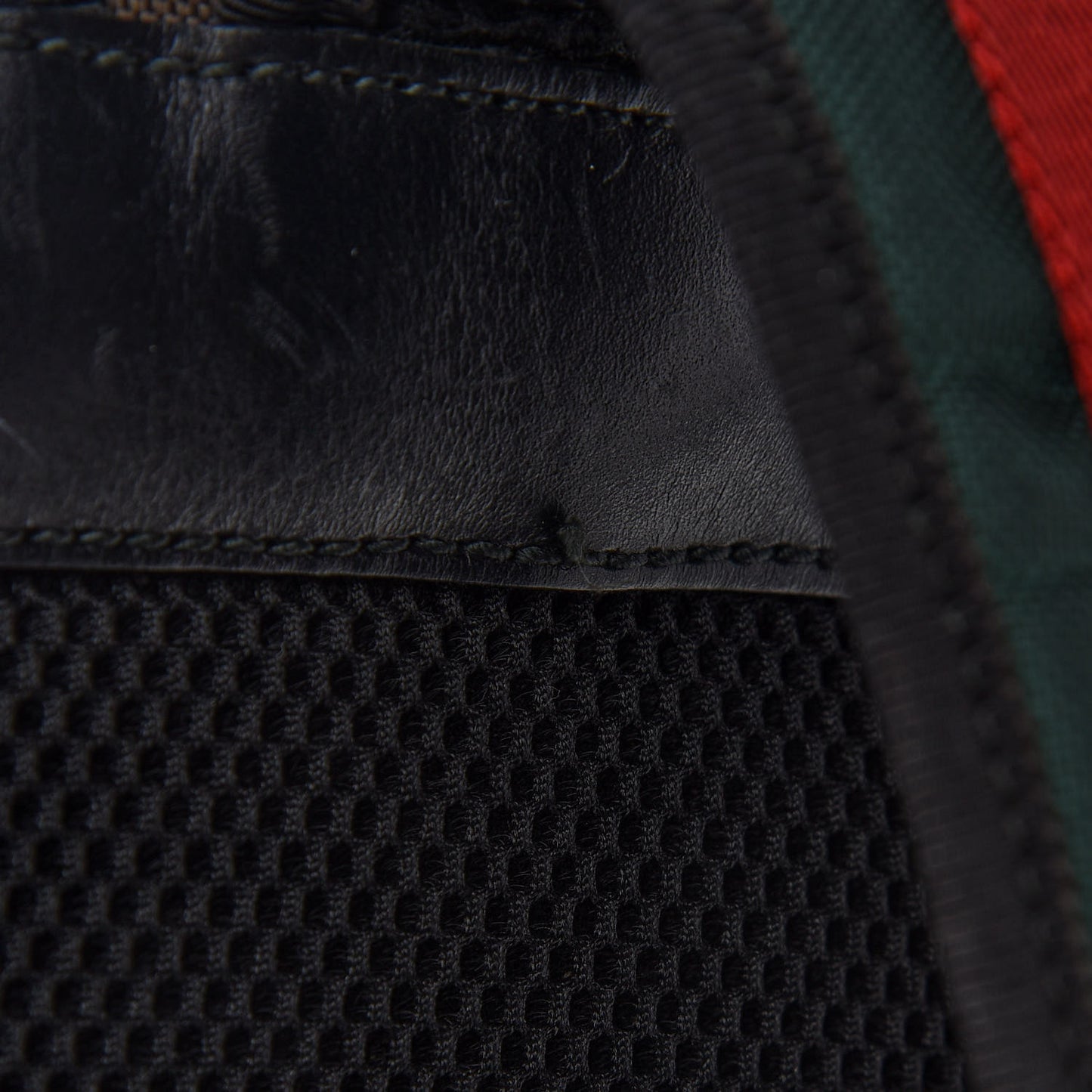 Techno Canvas Web Double Buckle Backpack Brown