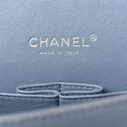 Chanel Iridescent Caviar Maxi Double Flap Light Blue 6 of 12