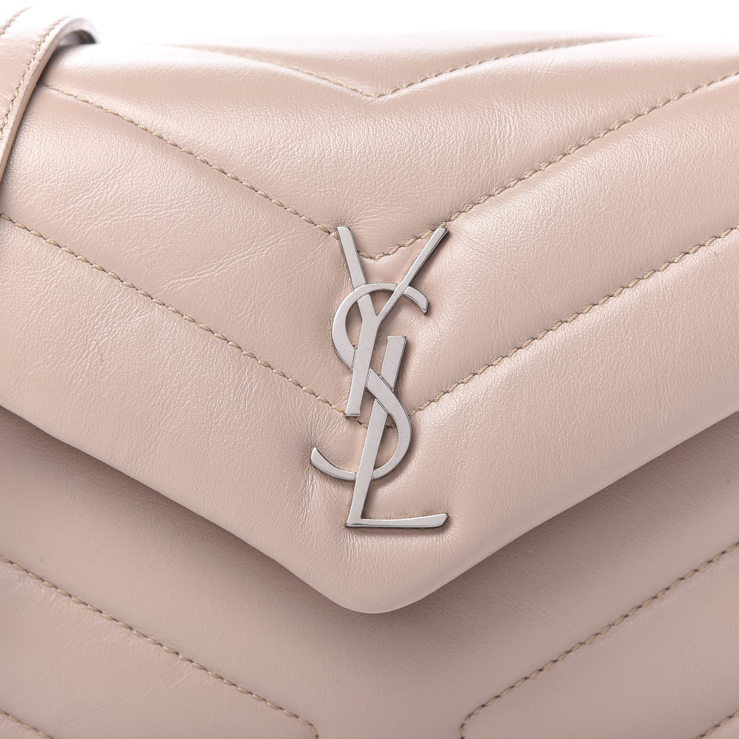 Calfskin Y Quilted Monogram Toy Loulou Satchel Light Natural