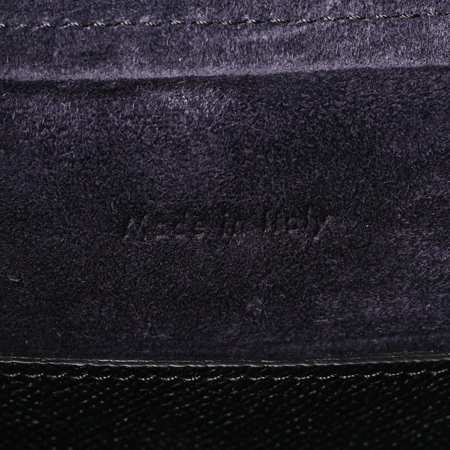 Grained Calfskin Micro Belt Bag Black