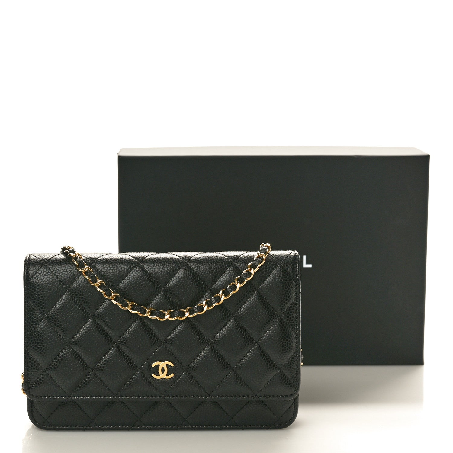 Chanel Caviar Quilted Wallet On Chain WOC Black 11 of 11
