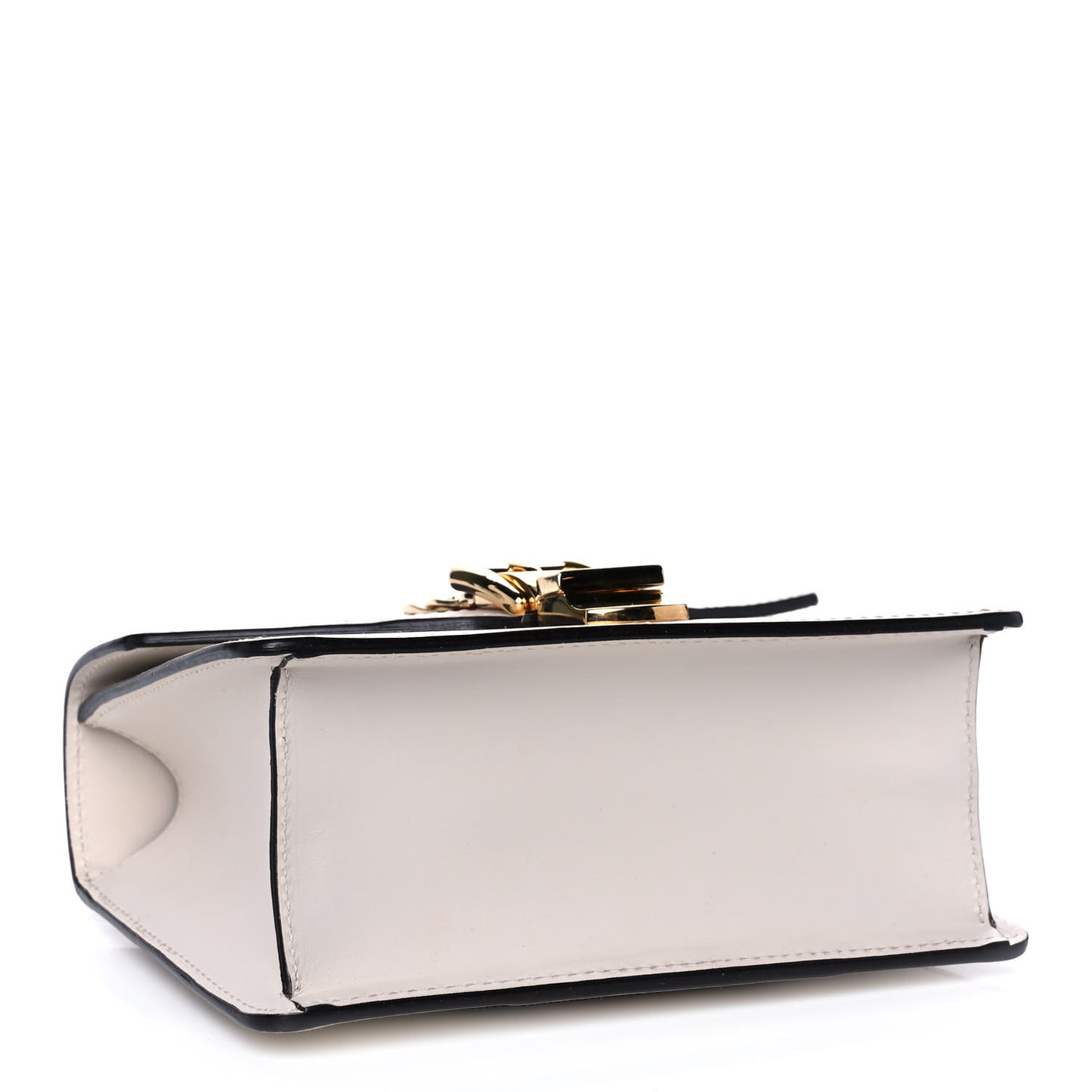 Calfskin Mini Sylvie Chain Shoulder Bag White