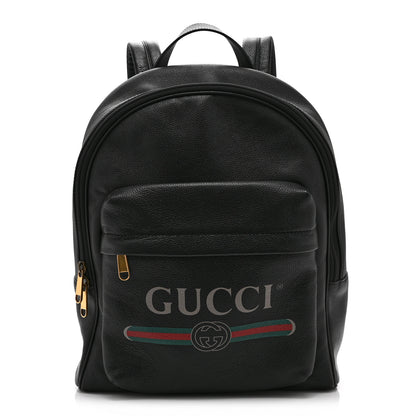 Gucci Calfskin Logo Day Backpack Black 1 of 11