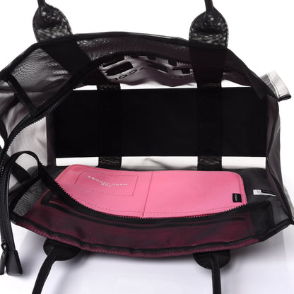 Marc Jacobs Nylon The Mesh Large Tote Bag Black Pink 4 of 4
