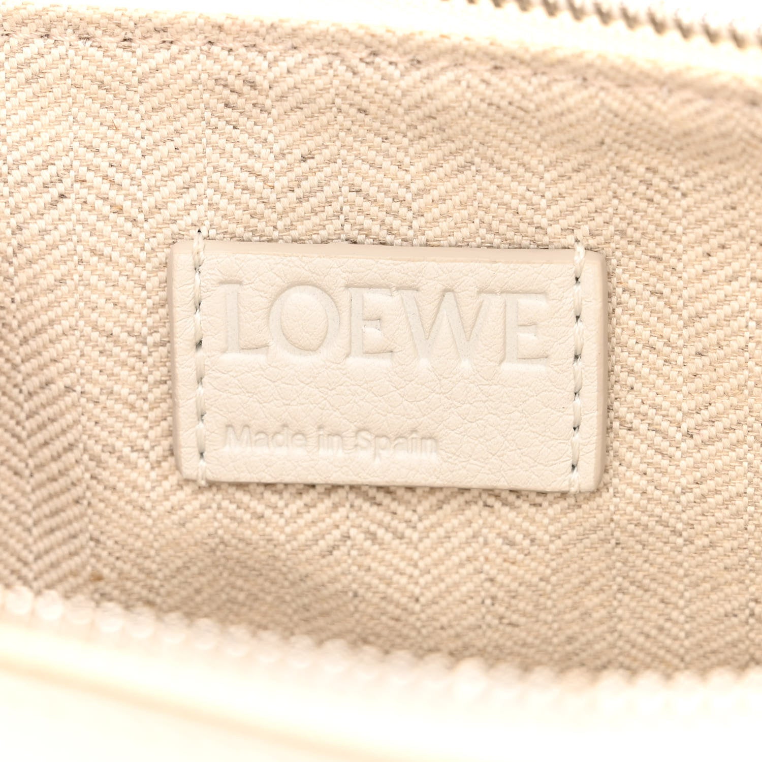 Loewe Calfskin Mini Hammock Hobo Soft White 6 of 10