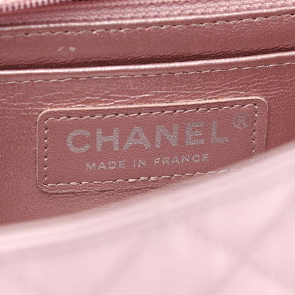 Chanel Metallic Calfskin Quilted Mini Rectangular Flap Pink 6 of 14