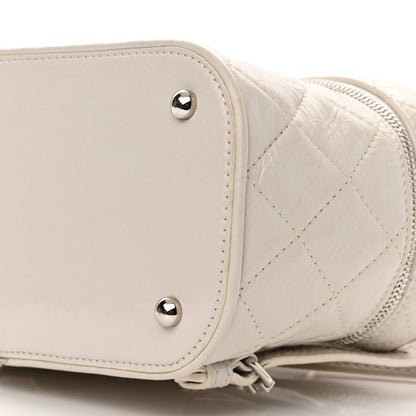 Chanel Crumpled Calfskin PVC Quilted Backpack White 11 of 12