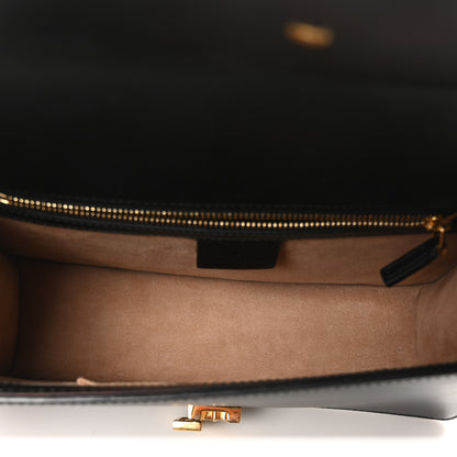 Gucci Calfskin Small Sylvie Shoulder Bag Black 5 of 10