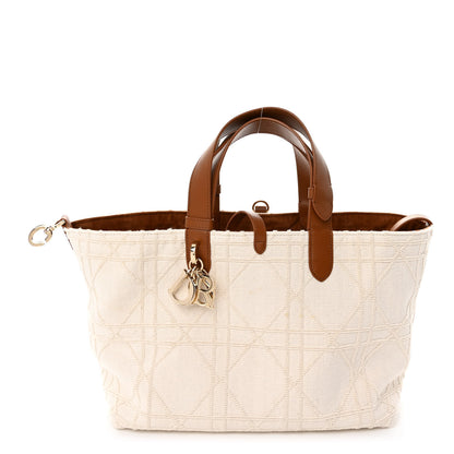 Christian Dior Cotton Pibiones Woven Macrocannage Medium Toujours Beige 1 of 9
