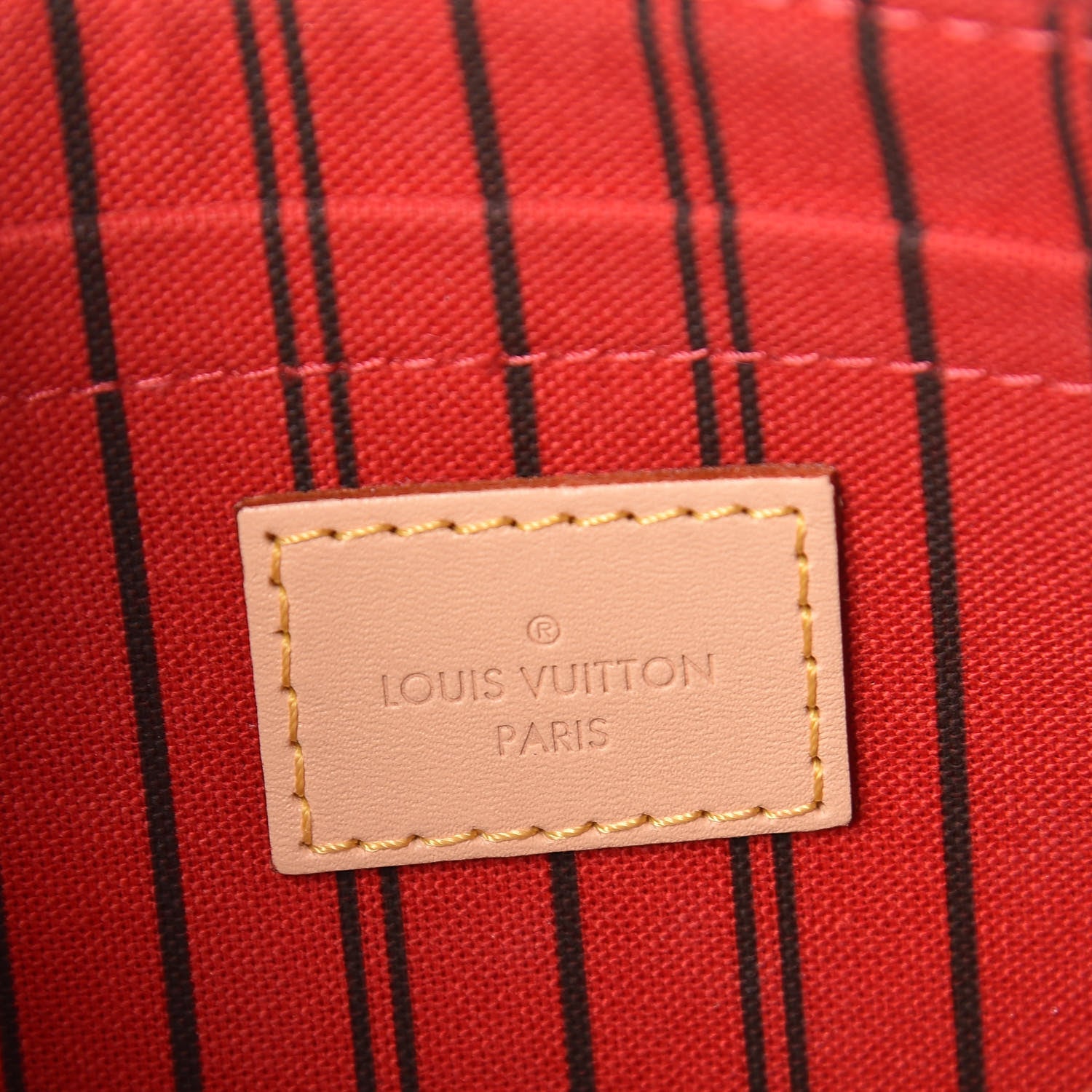 Louis Vuitton Monogram Neverfull MM GM Pochette Cherry 6 of 8