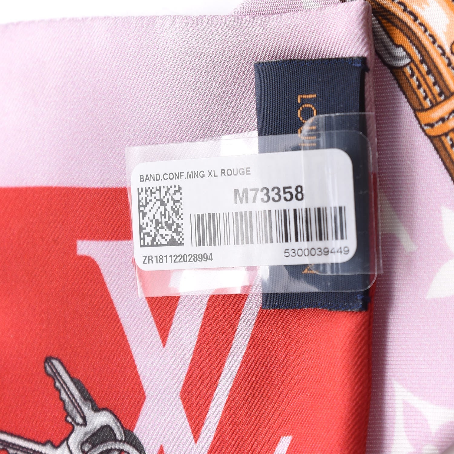 Louis Vuitton Silk Monogram Giant Confidential Bandeau Rouge 4 of 6