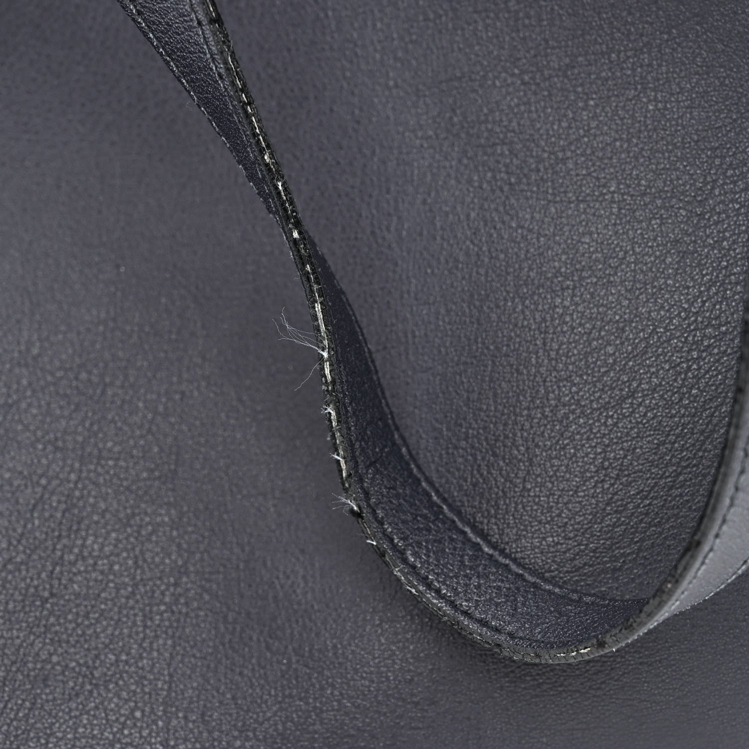 Saint Laurent Calfskin Large Shopping Tote Navy 15 of 16