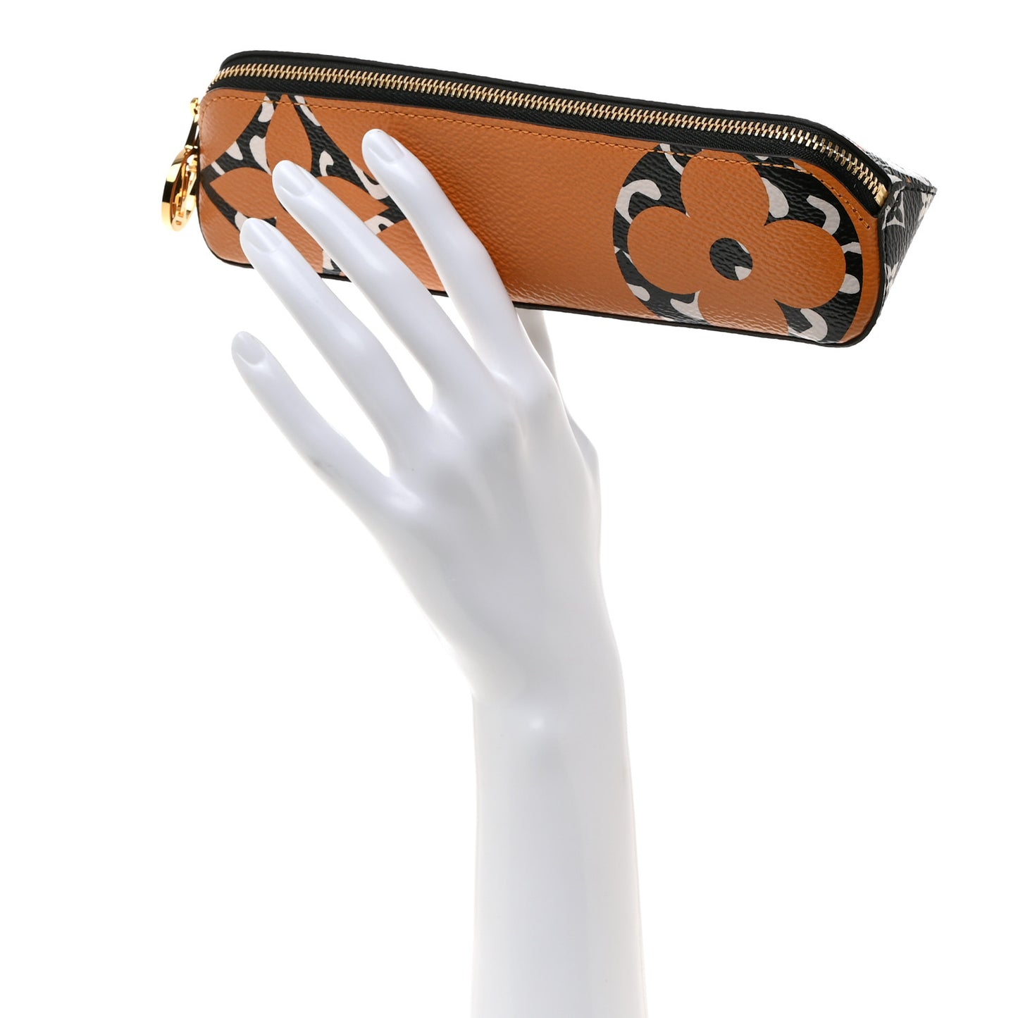 Monogram Giant Jungle Elizabeth Pencil Pouch Caramel