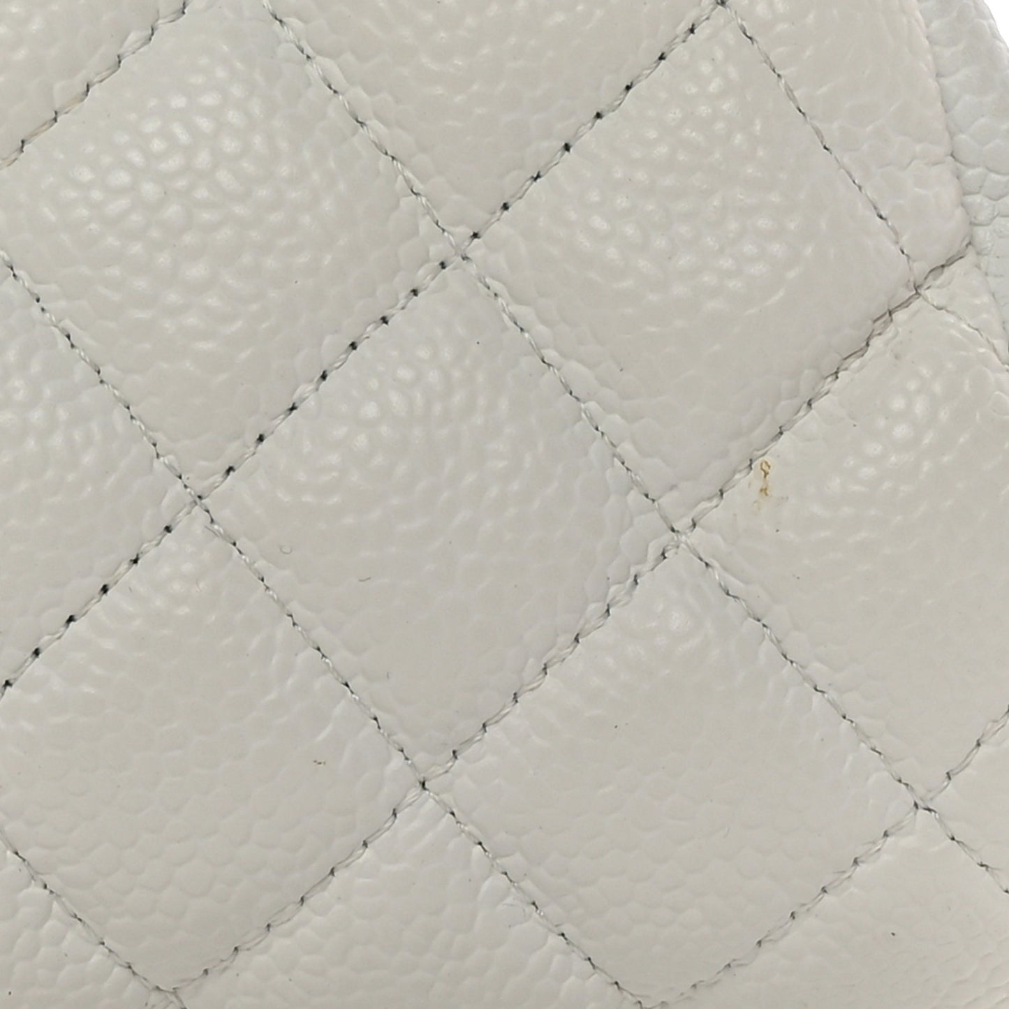 Caviar Quilted Timeless Clutch White