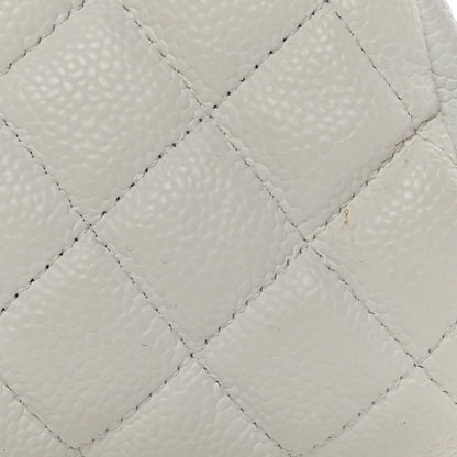 Chanel Caviar Quilted Timeless Clutch White 12 of 12