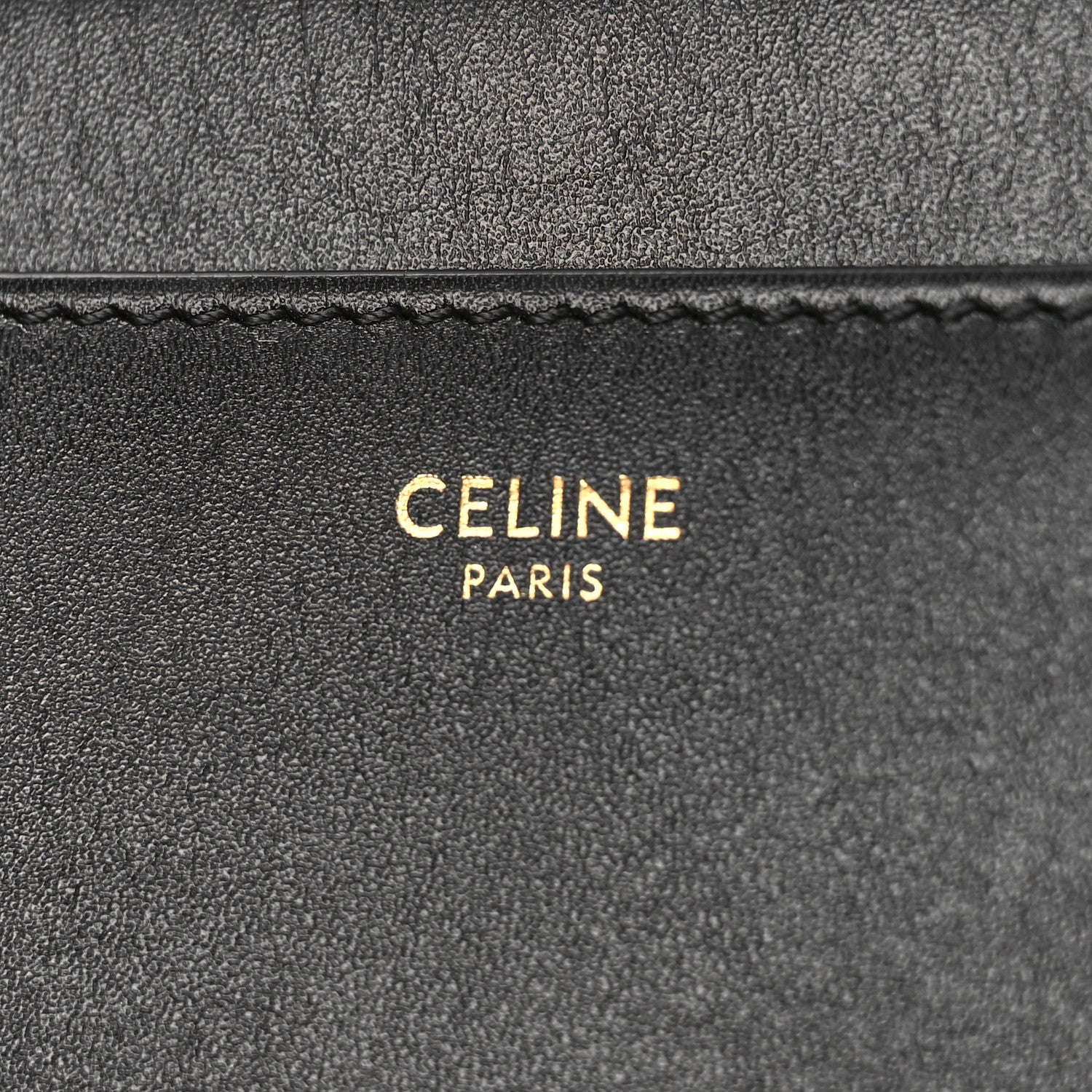Celine Satinated Calfskin Small 16 Top Handle Bag Black 6 of 9