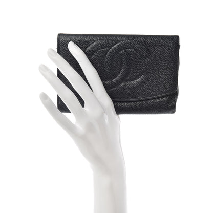 Chanel Caviar CC Timeless Flap Wallet Black 2 of 6