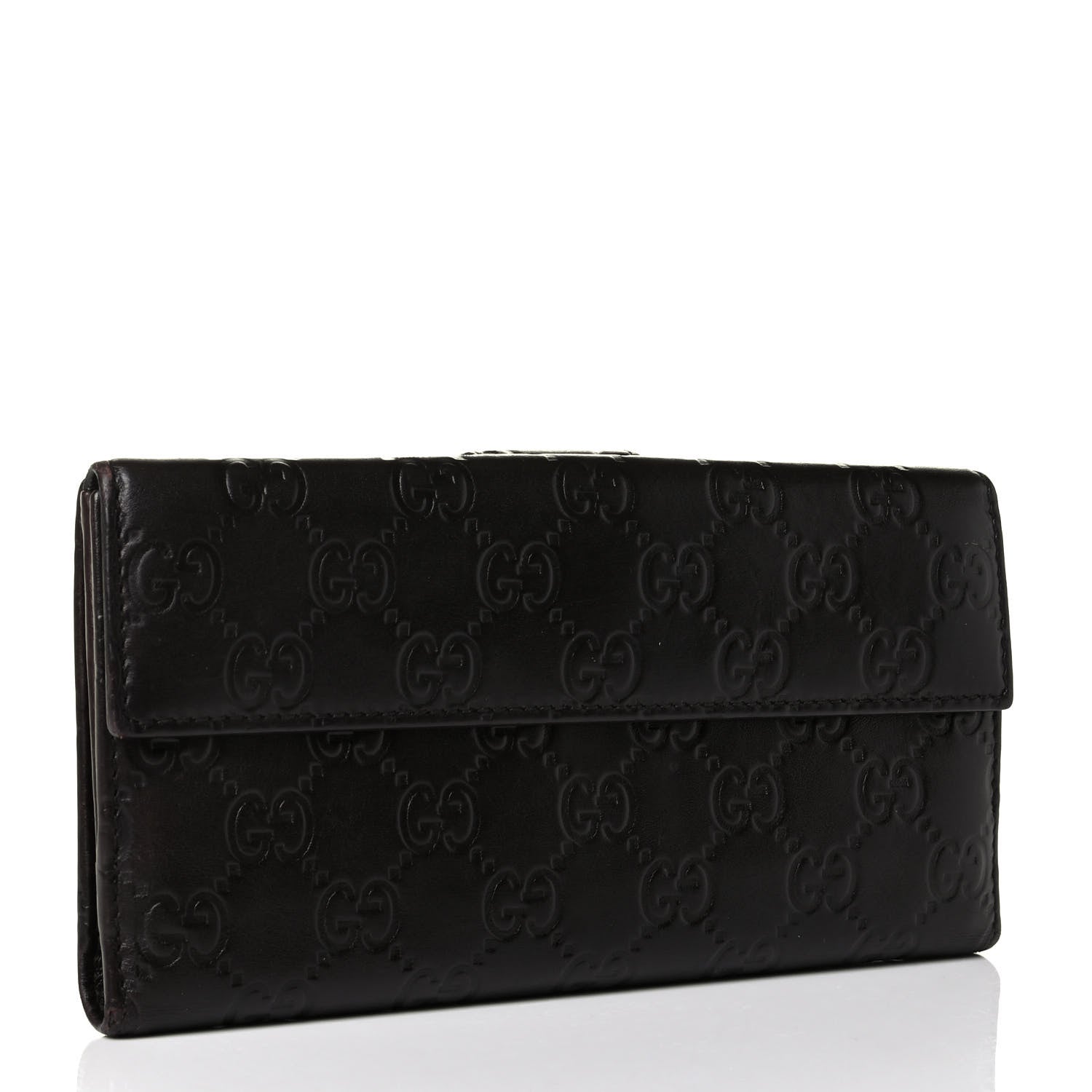 Gucci Guccissima Heart Continental Wallet Dark Brown 4 of 12