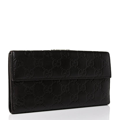 Gucci Guccissima Heart Continental Wallet Dark Brown 4 of 12