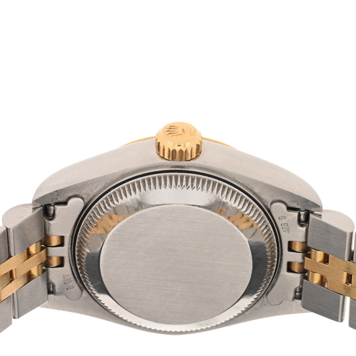 Rolex Stainless Steel 18K Yellow Gold Diamond 26mm Oyster Perpetual Datejust Watch Champagne 69173 4 of 5