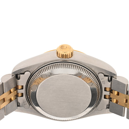 Rolex Stainless Steel 18K Yellow Gold Diamond 26mm Oyster Perpetual Datejust Watch Champagne 69173 4 of 5