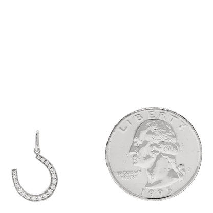 Tiffany Platinum Diamond Horseshoe Charm 2 of 4