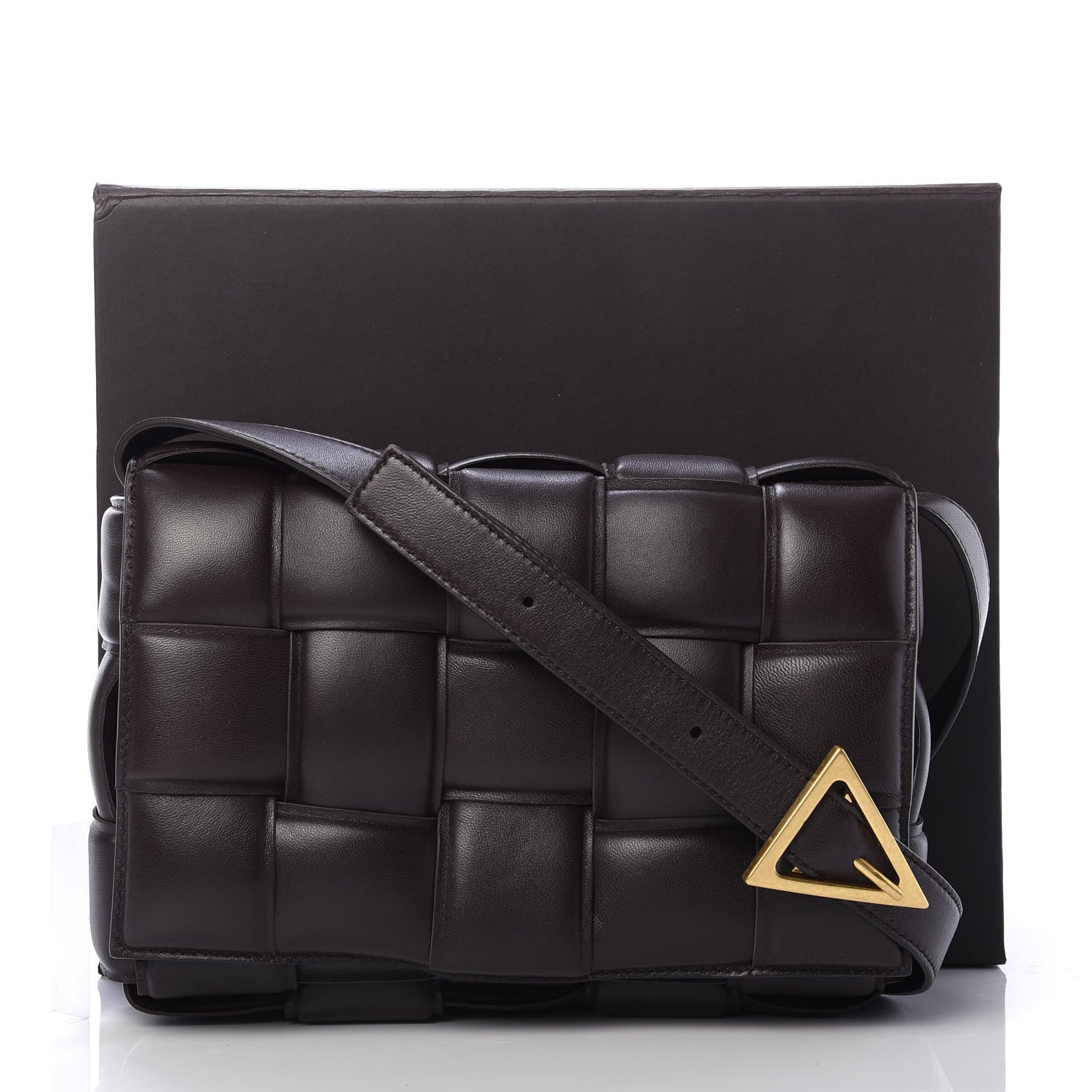 Bottega Veneta Nappa Maxi Intreccio Padded Cassette Crossbody Bag Fondente 11 of 11