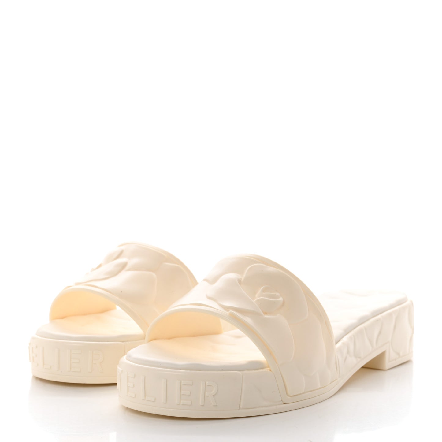 Rubber Atelier 03 Rose Edition 25/40mm Platform Slide Sandals 40 Avorio