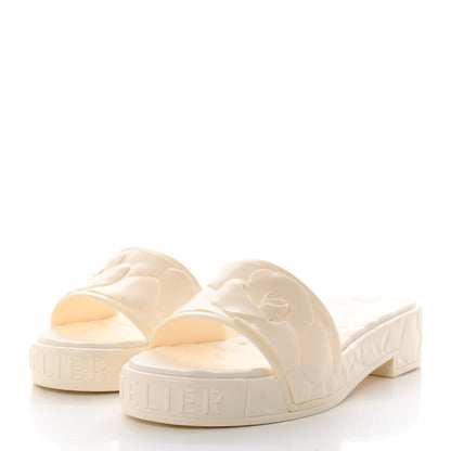 Valentino Garavani Rubber Atelier 03 Rose Edition 25/40mm Platform Slide Sandals 40 Avorio 3 of 8