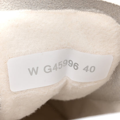 Chanel Calfskin Suede Womens CC Sneakers 40 White 9 of 10