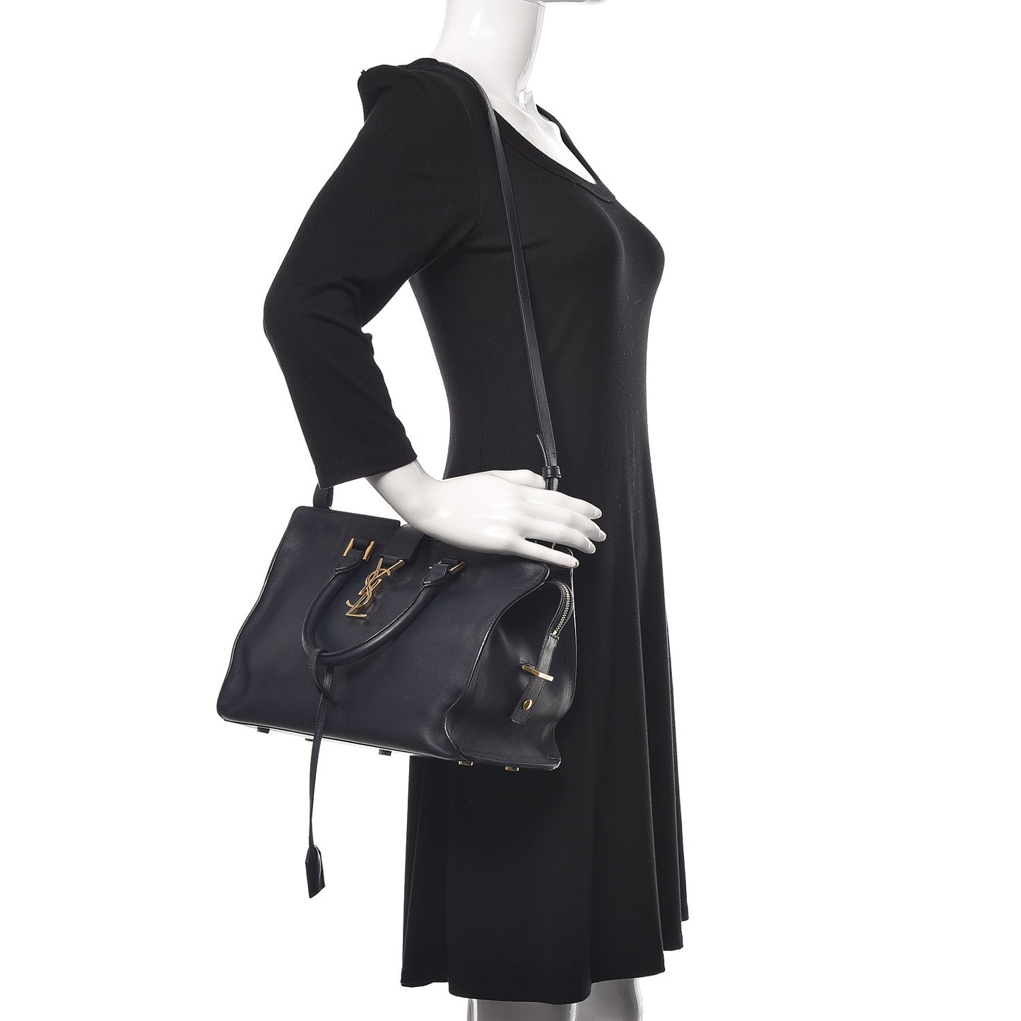 Smooth Calfskin Small Monogram Cabas Navy
