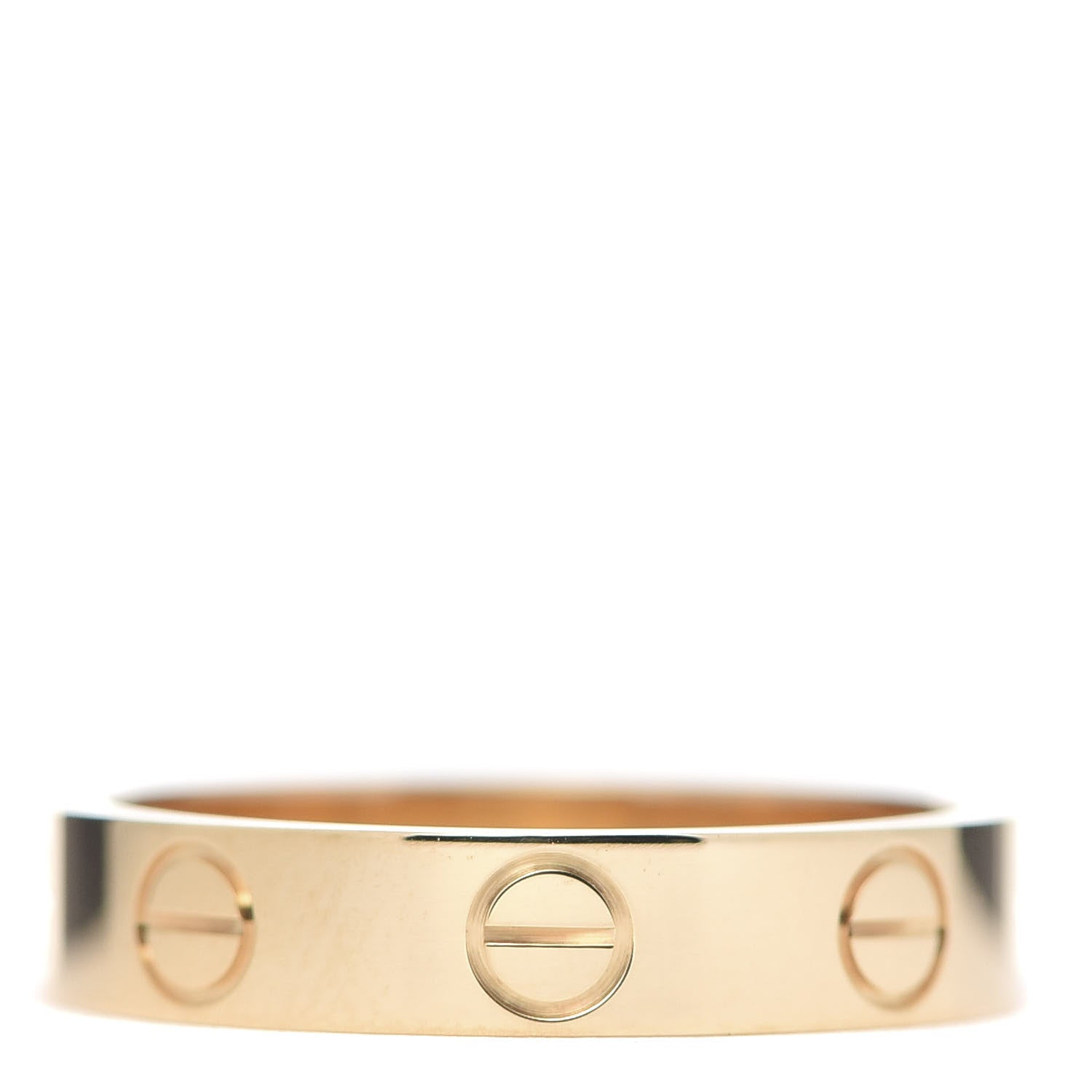 Cartier 18K Yellow Gold 3.5mm LOVE Wedding Band Ring 48 4.5 1 of 6