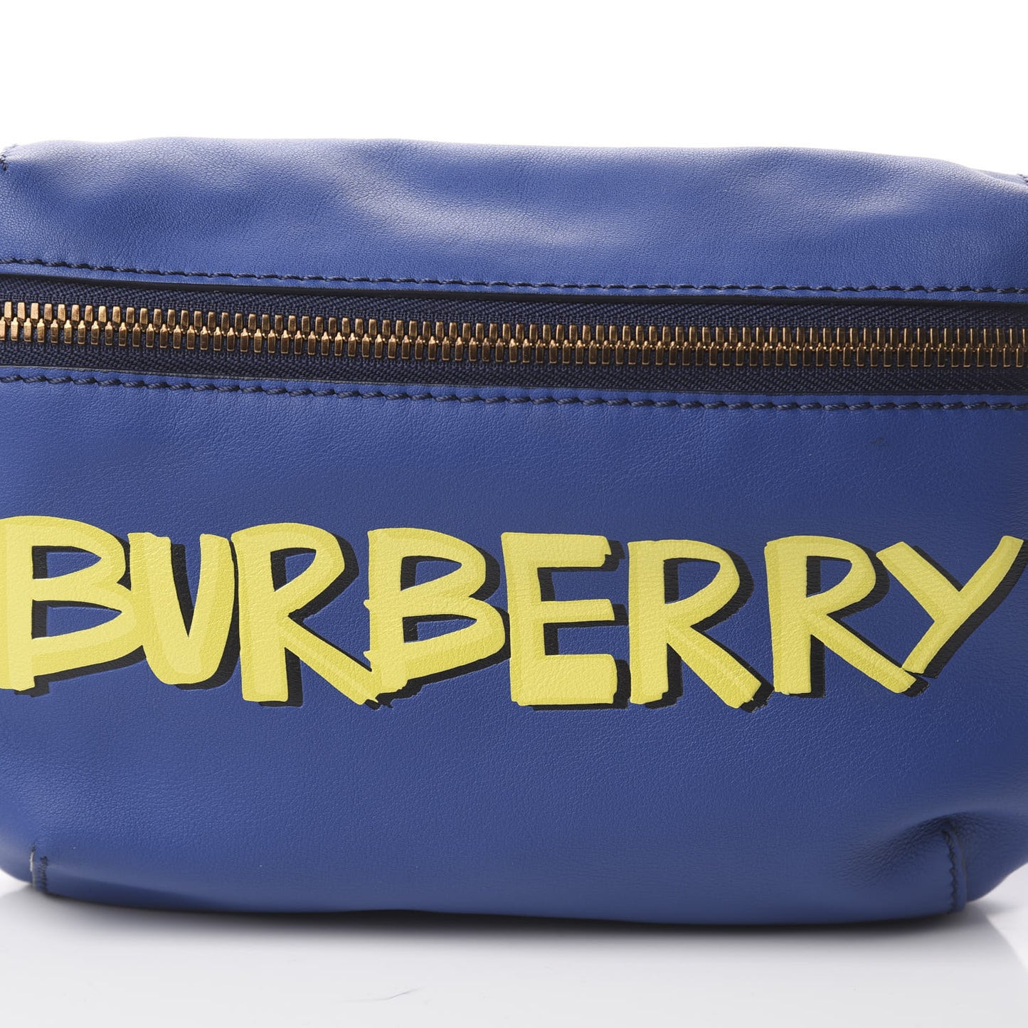Calfskin Medium Sonny Bum Bag Blue Denim