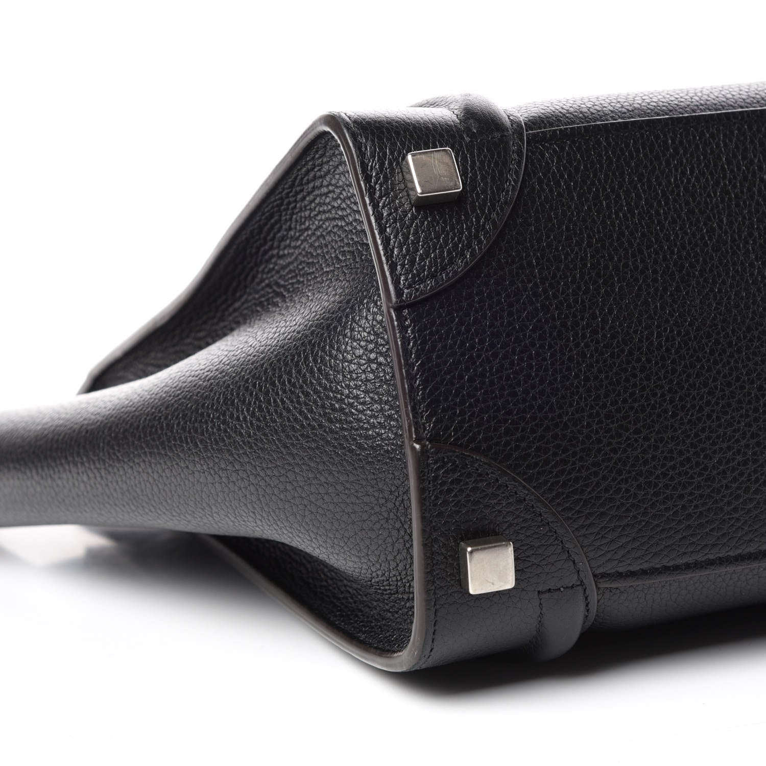 Celine Drummed Calfskin Micro Luggage Black 7 of 11