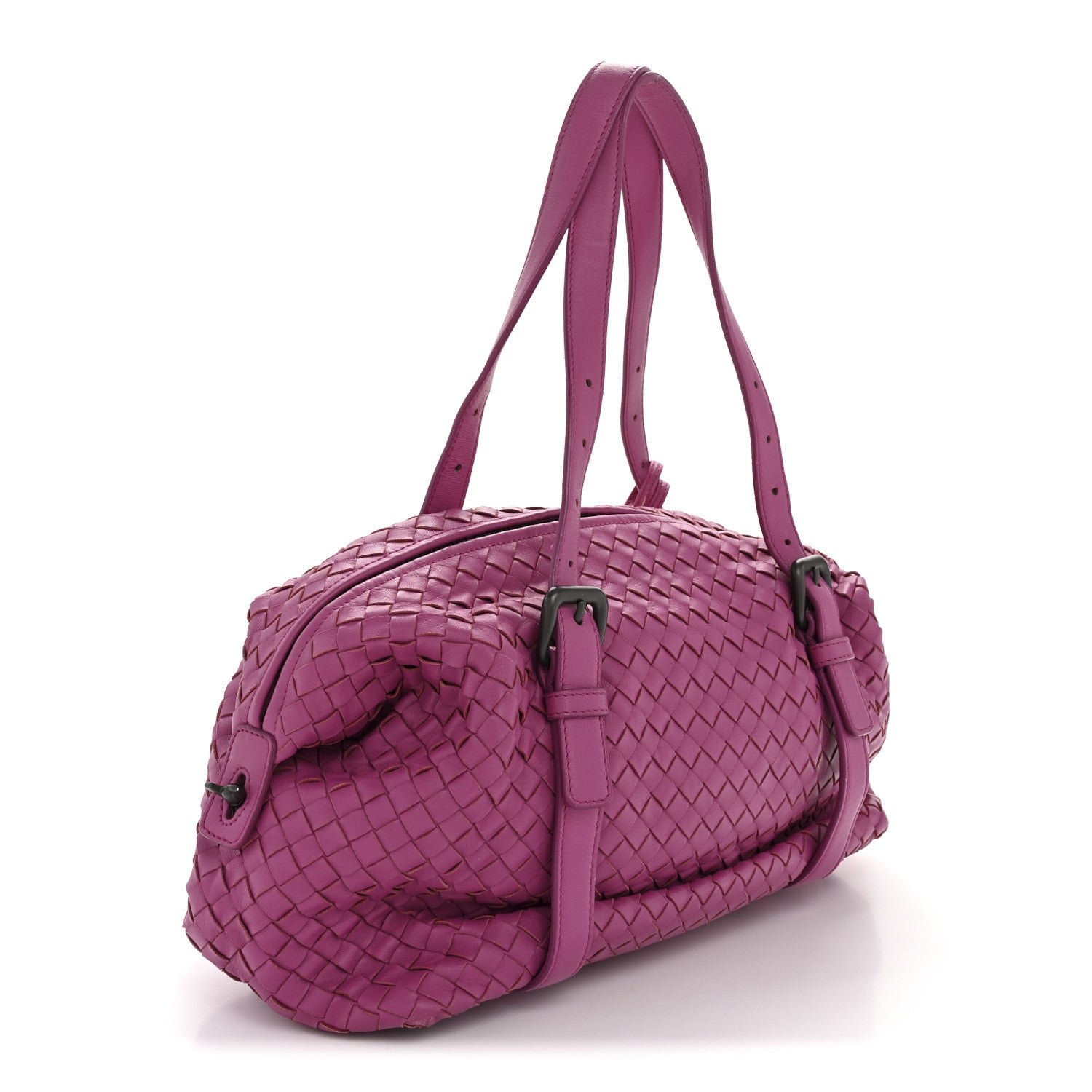 Bottega Veneta Nappa Intrecciato Montaigne Rings Satchel Ametiste 4 of 15