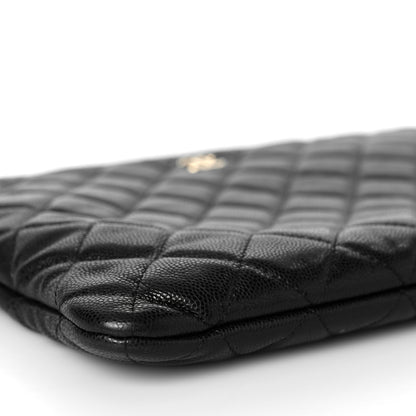 Chanel Caviar Quilted Medium Cosmetic Case Black 8 of 10