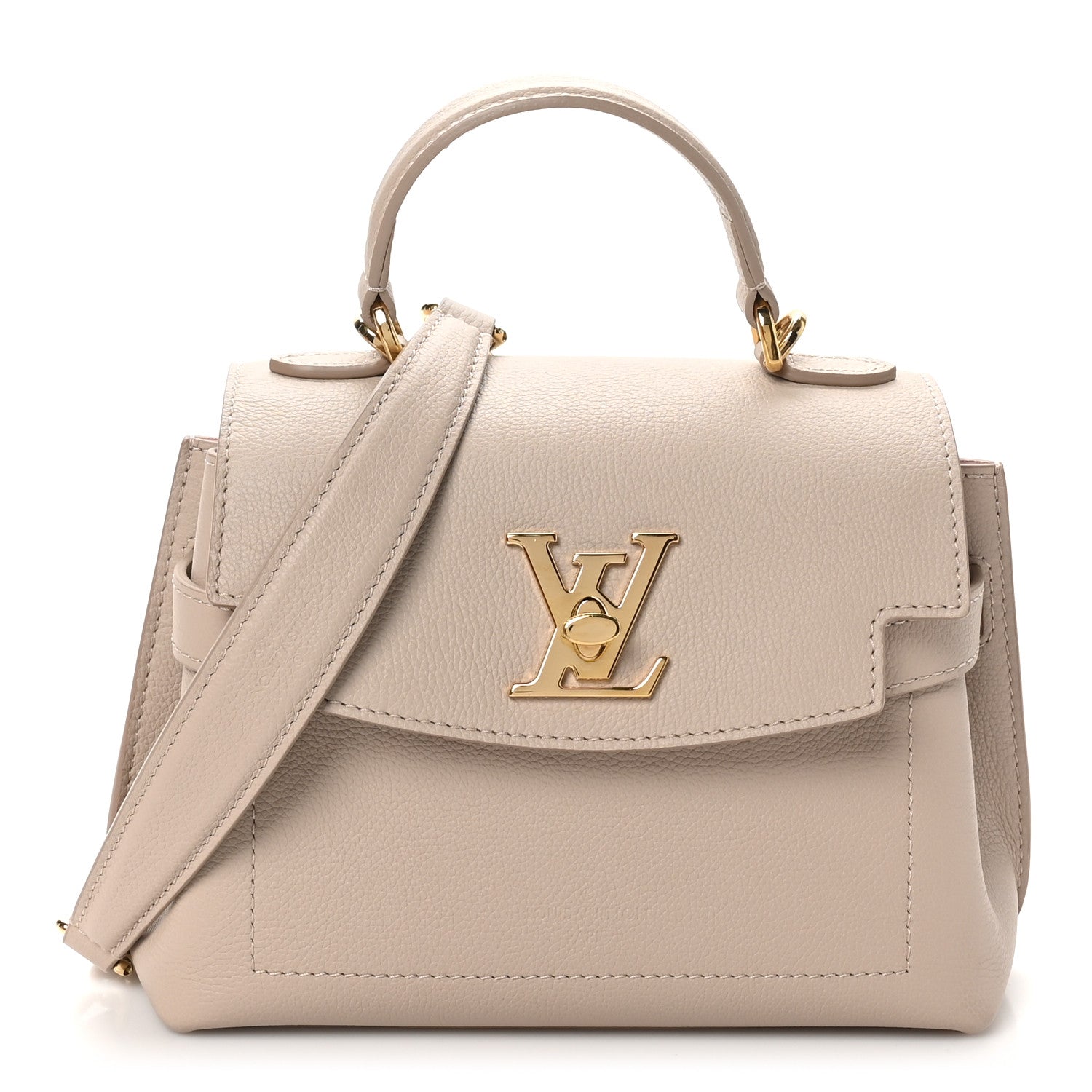 Louis Vuitton Soft Calfskin Mini Lockme Ever Greige 1 of 9
