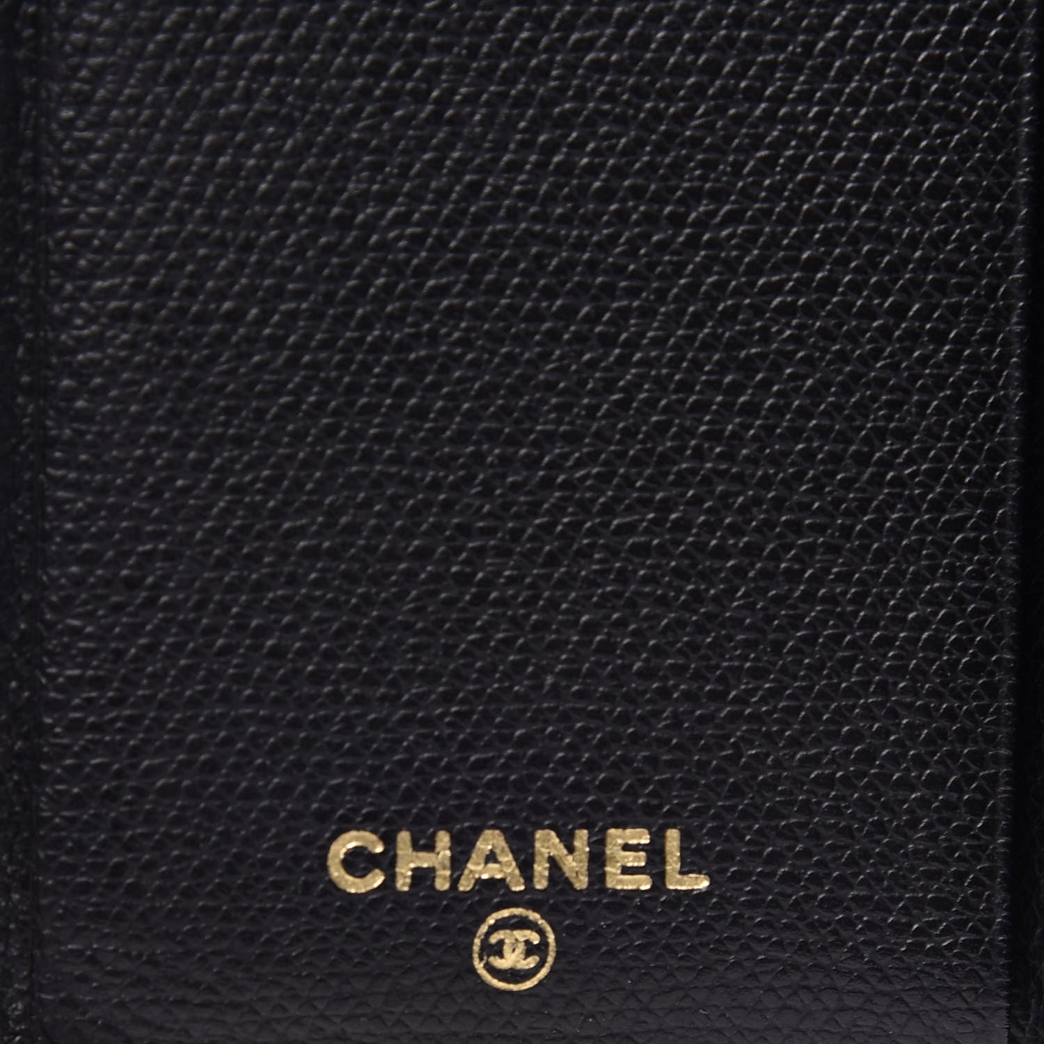 Chanel Grained Calfskin CC Button Card Holder Black 8 of 11