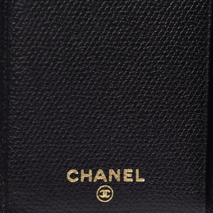Chanel Grained Calfskin CC Button Card Holder Black 8 of 11