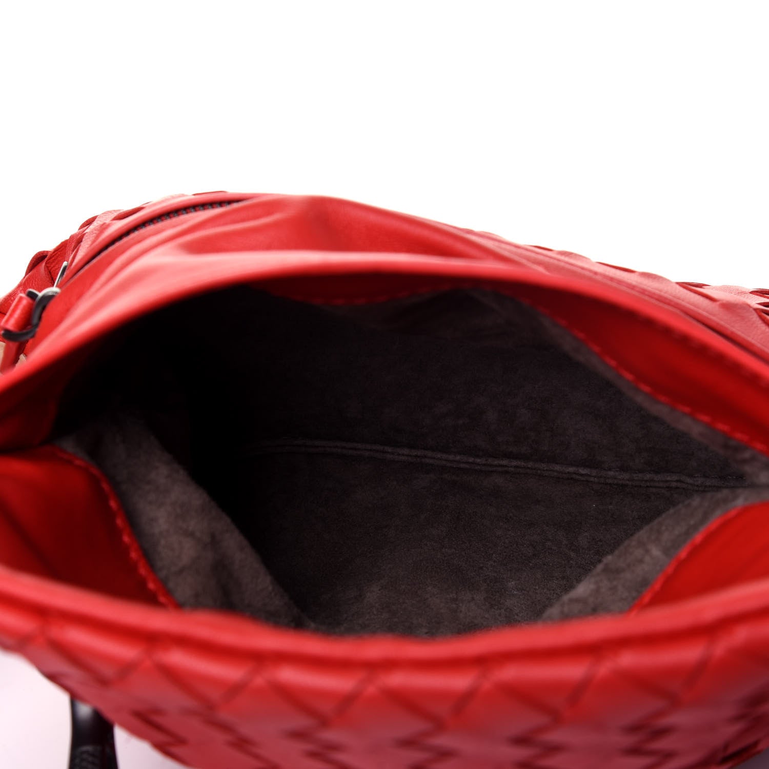Bottega Veneta Nappa Intrecciato Mini Messenger Bag Red 5 of 16