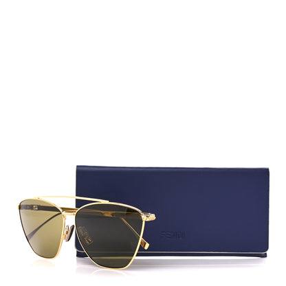 Fendi Metal Sunglasses FF 0438/S Gold 7 of 8