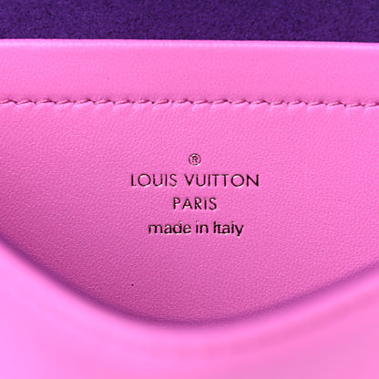 Louis Vuitton Lambskin Embossed Monogram Vuittamins Pochette Coussin Rose Violet 5 of 9