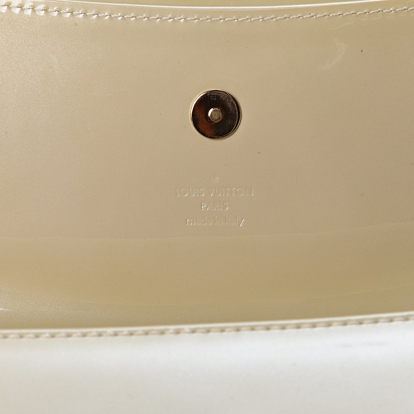Patent Sobe Clutch Blanc Corail