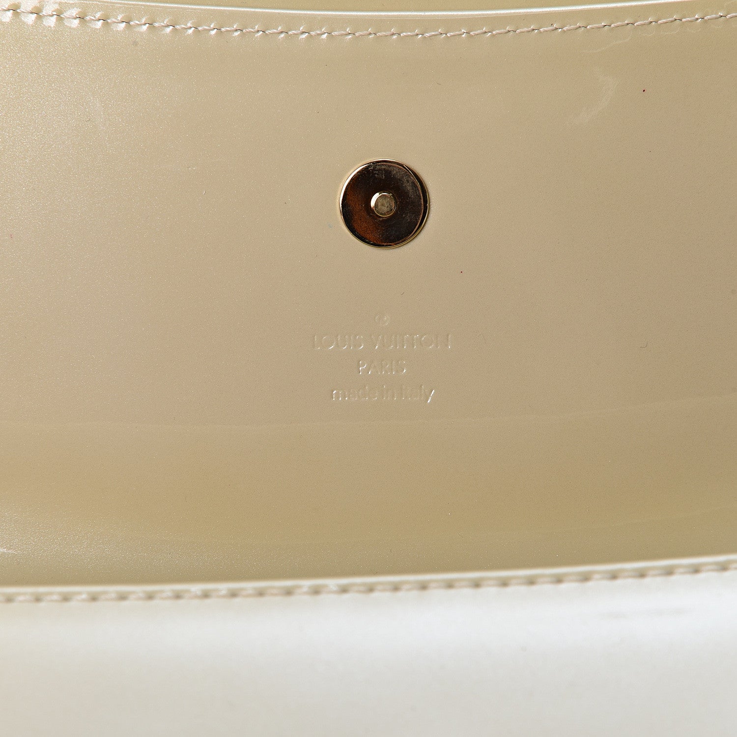 Louis Vuitton Patent Sobe Clutch Blanc Corail 5 of 10