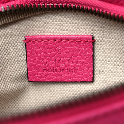 Gucci Grained Calfskin Small Logo Belt Bag Box Pink Green 6 of 10
