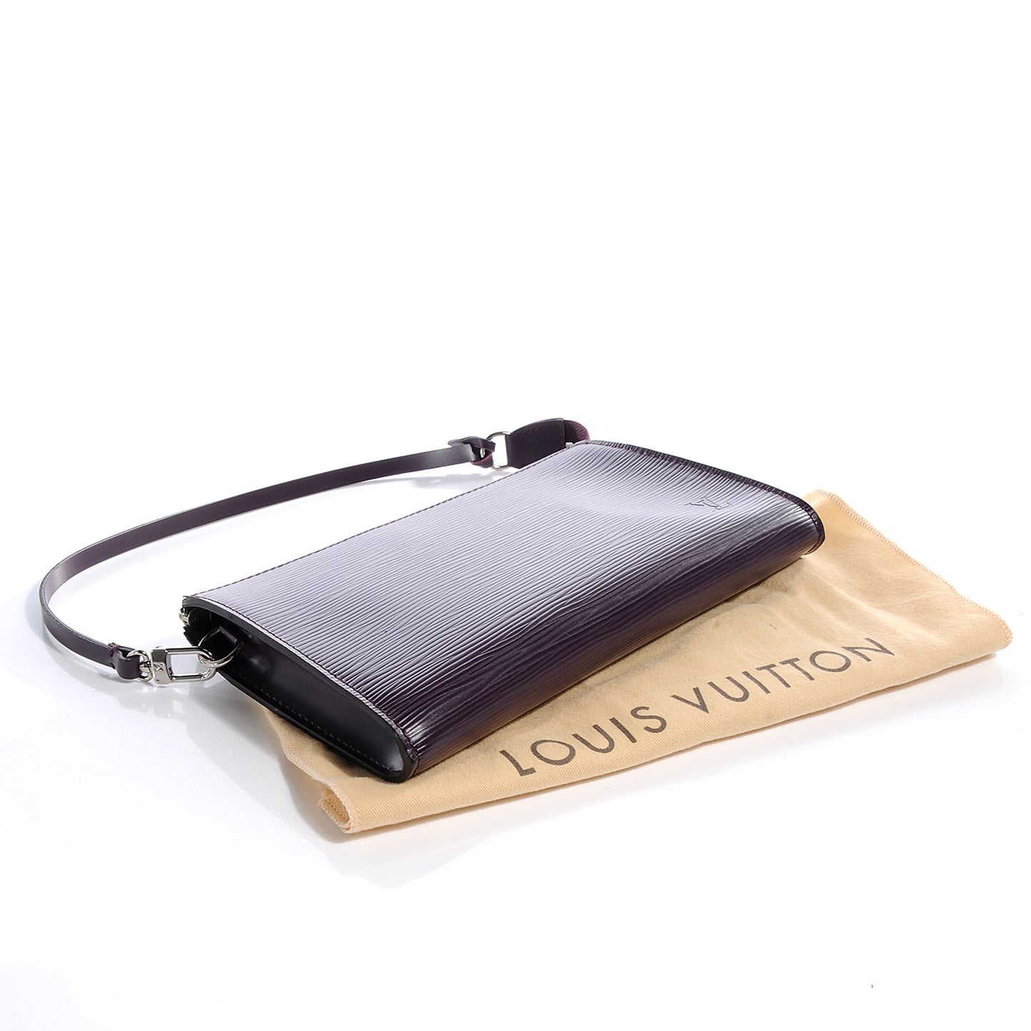 Epi Pochette Accessories 24 Cassis Purple