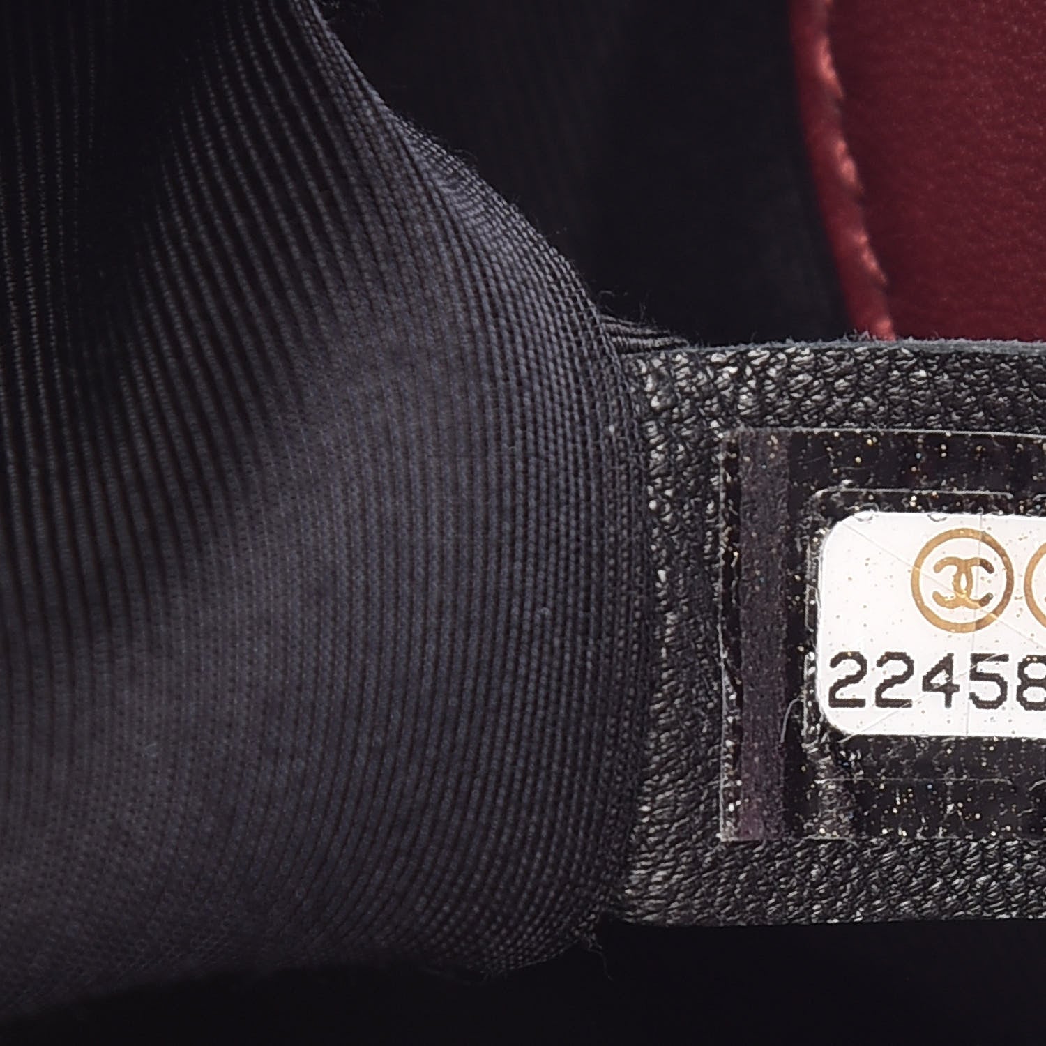 Chanel Caviar Suede Calfskin Chevron Medium Boy Flap Burgundy 7 of 12