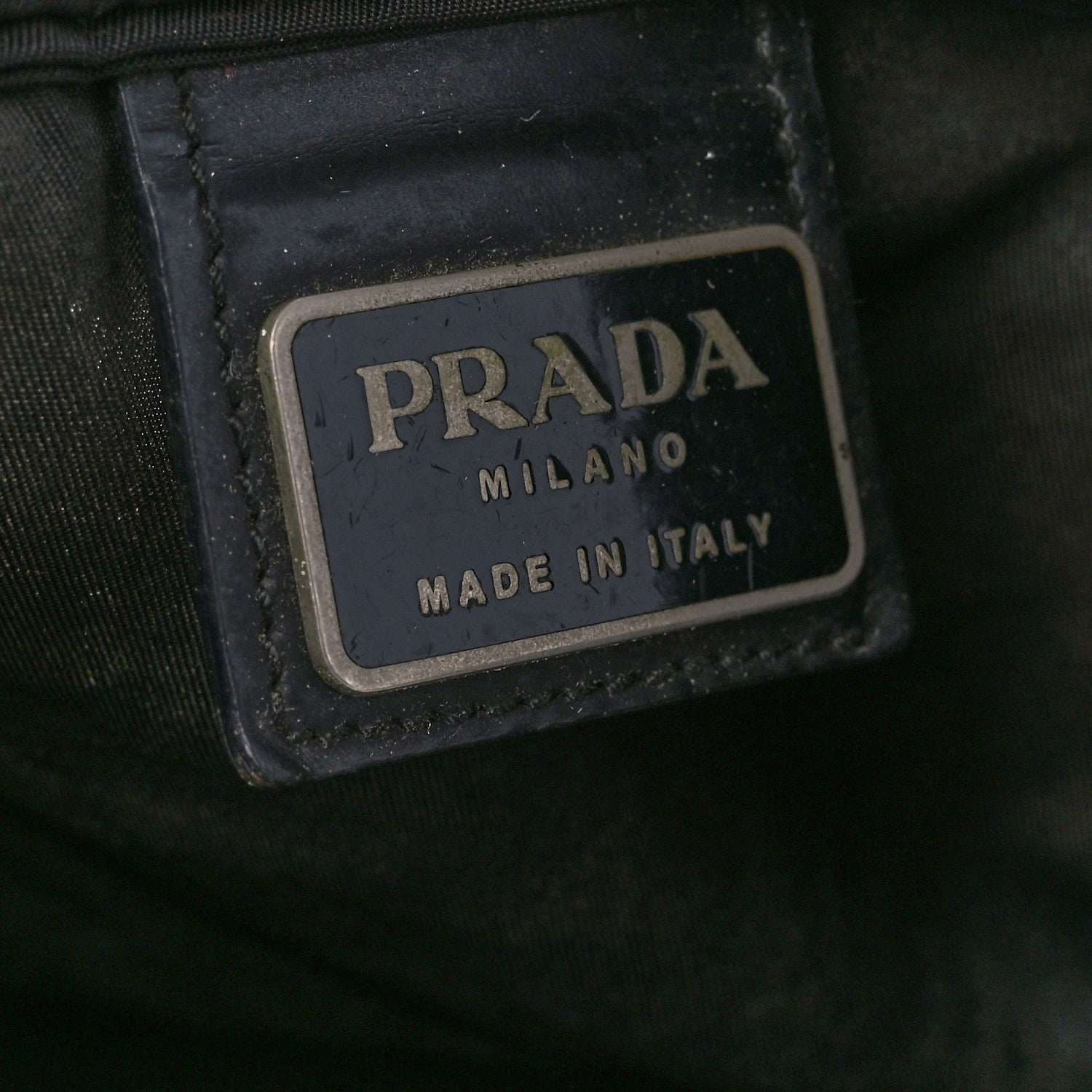 Prada Tessuto Nylon Flat Messenger Bag Black 6 of 11