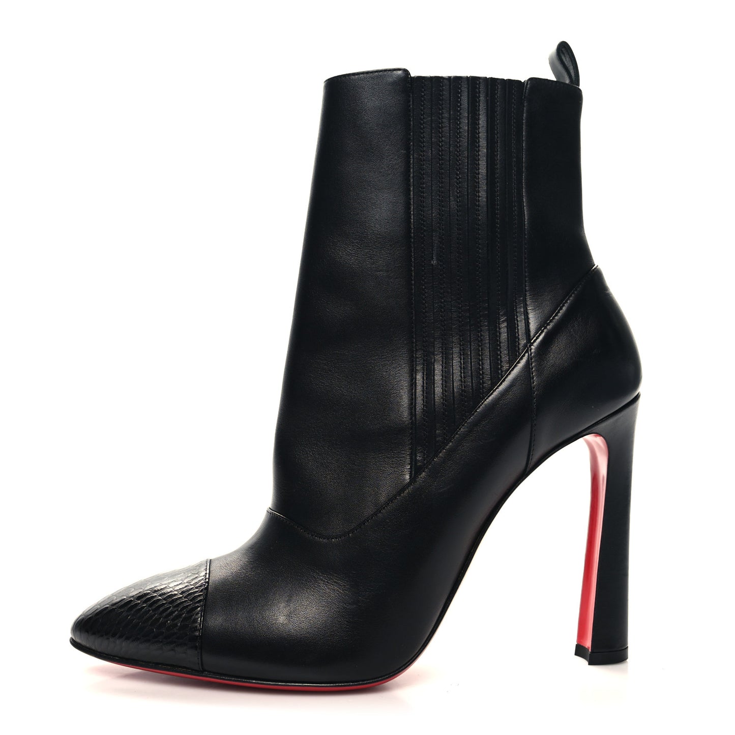 Calfskin Shine Me In The 90s 85 Ankle Boots 42 Black
